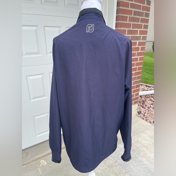 FootJoy DryJoys Tour Collection Jacket Sz M Full Zip Navy Golf - Picture 3 of 7